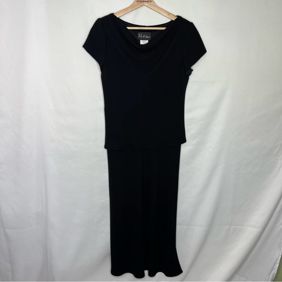SL Fashions size 8 black dress - Picture 1 of 8